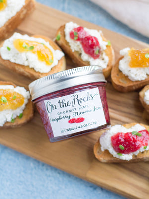 On The Rocks Jam + Ricotta Crostini