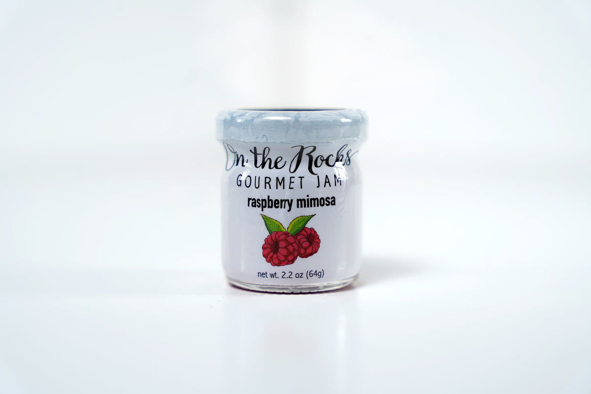 Raspberry Mimosa Jam – On The Rocks Gourmet Jams